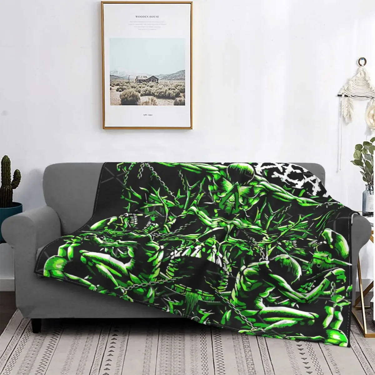 

Napalm Death Grindcore-Manta a quadros para cama, colcha, alfombra, fundas de cama