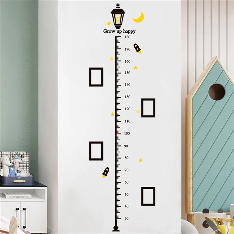 Линейка для измерения роста ребенка настенные Стикеры Детская Таблица запись