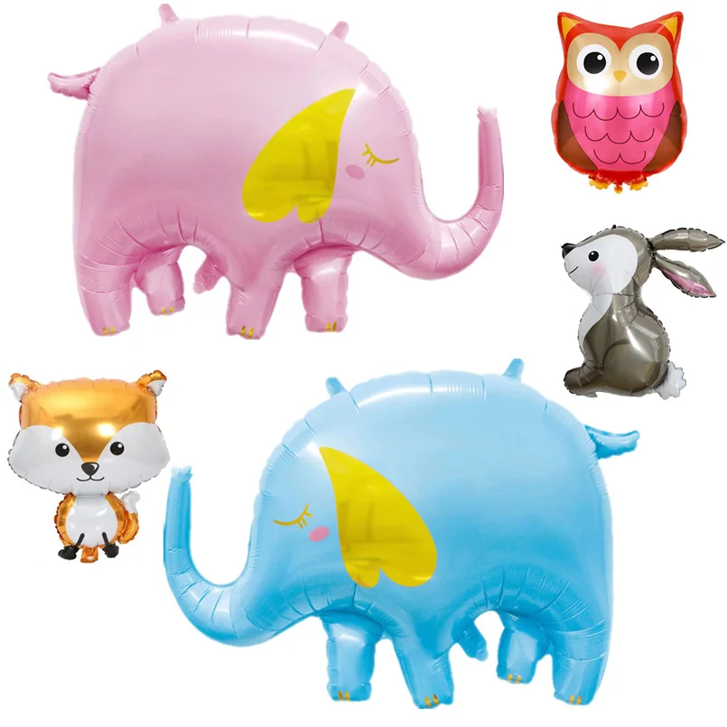 

Фон с изображением лисы Ежика енота оленя для дня рождения искусственный лес украшение в стиле ретро коричневый латексный шар детский душ