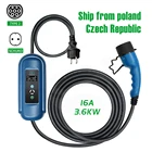 Доставка со склада за рубежом EVSE EV зарядное устройство тип 2 IEC 62196 EV зарядный кабель 16 А штепсельная вилка европейского стандарта для электромобиля бесплатная сумка