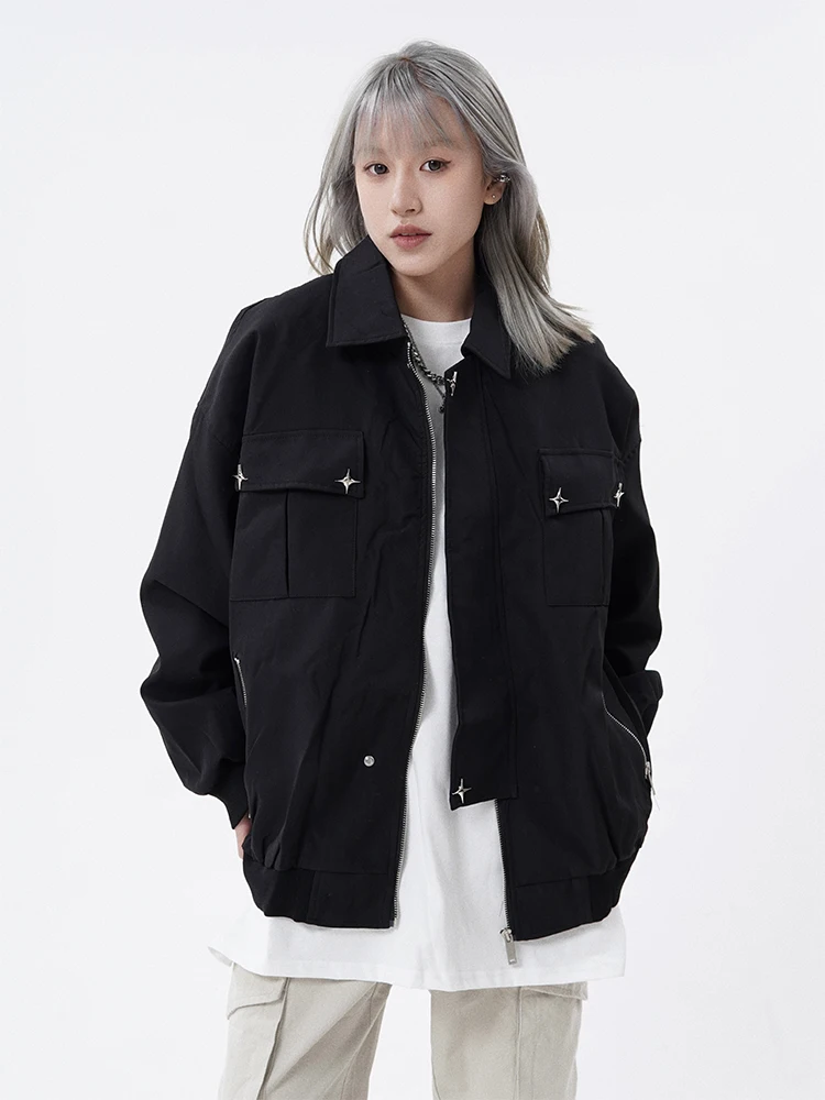 

Small coat Men's and women's loose shoulder jacket top