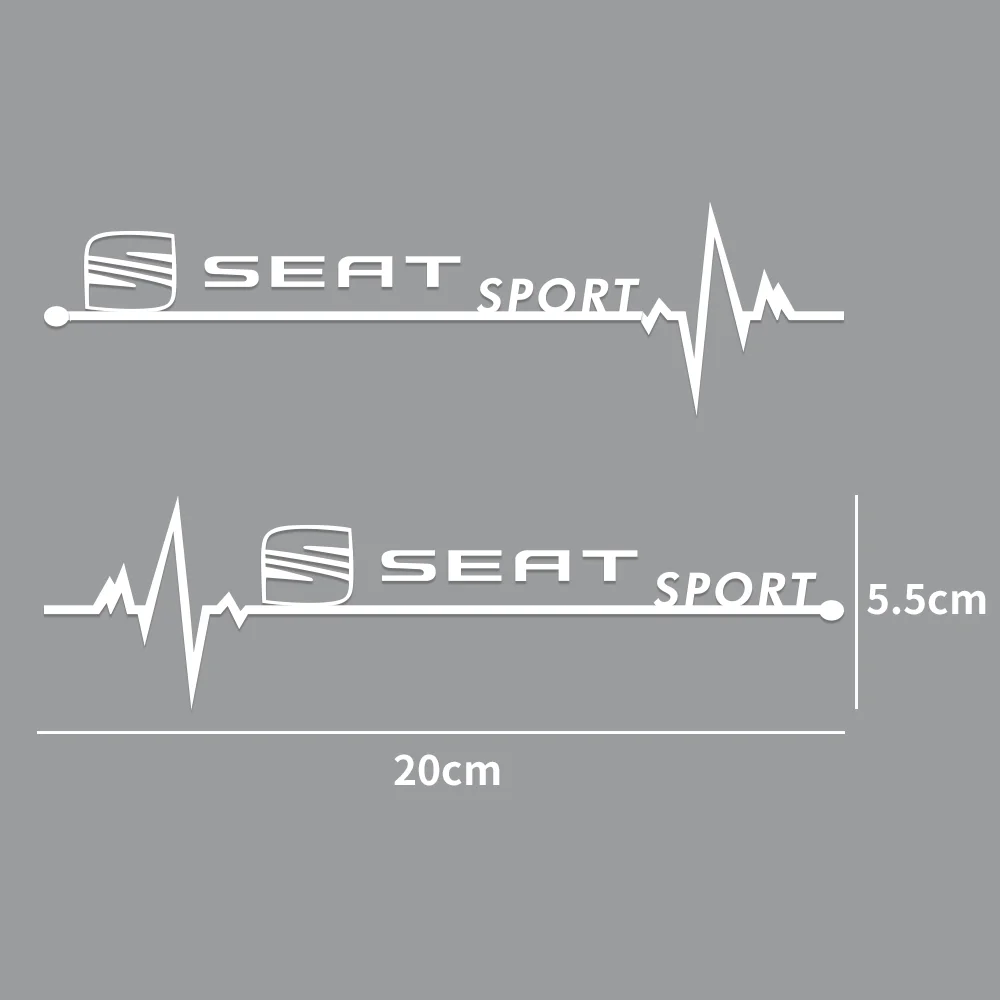 2 шт. креативная наклейка на боковое окно из ПВХ для Seat cupra FR Racing Leon lbiza 6l Ateca Formentor