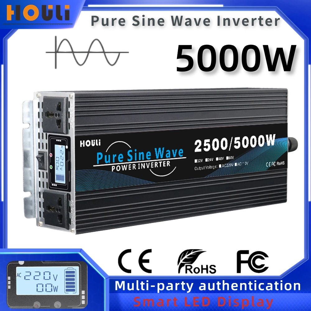 

Pure Sine Wave Solar Inverter Frequency Converter 12v 220v Sin 12 Volt Power Supply Transformer 220 V 12 V Voltage Inversor 60hz