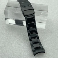 watch parts sterile 20mm width solid stainless steel watch bracelet deployment buckle fit spb185187 watch case