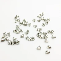 100pcslot alloy earring backs bullet shape stoppers earnuts earring plugs diy silver color findings jewelry accessories