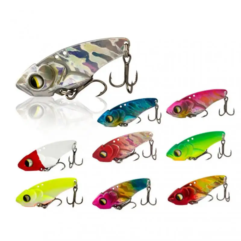 

New Arrival 1PCS 5g/7g/14g/20g Metal VIB Fishing Lure Spinner Sinking Rotating Spoon Pin Crankbait Sequins Baits Fishing Tackle