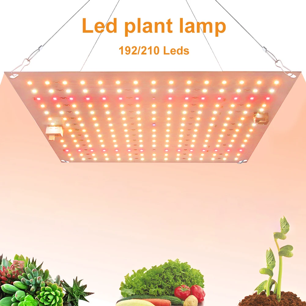 LED Grow Light Full Spectrum Phyto Lamp Waterproof Greenhouse Plants Growth Light Double Switch Vegetable Hanging Growing Lamp