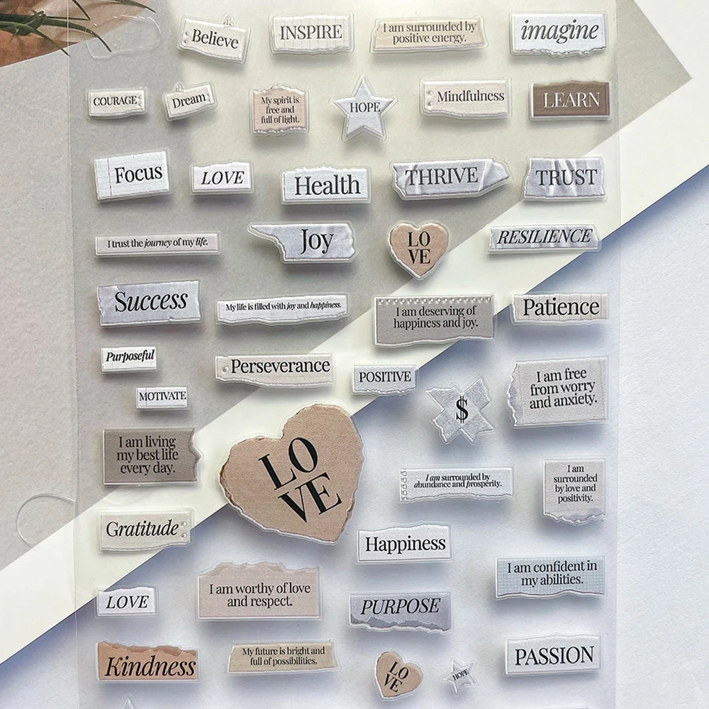 Ретро текст алфавит коллаж серии пресс на маникюрные наклейки наклейка книга