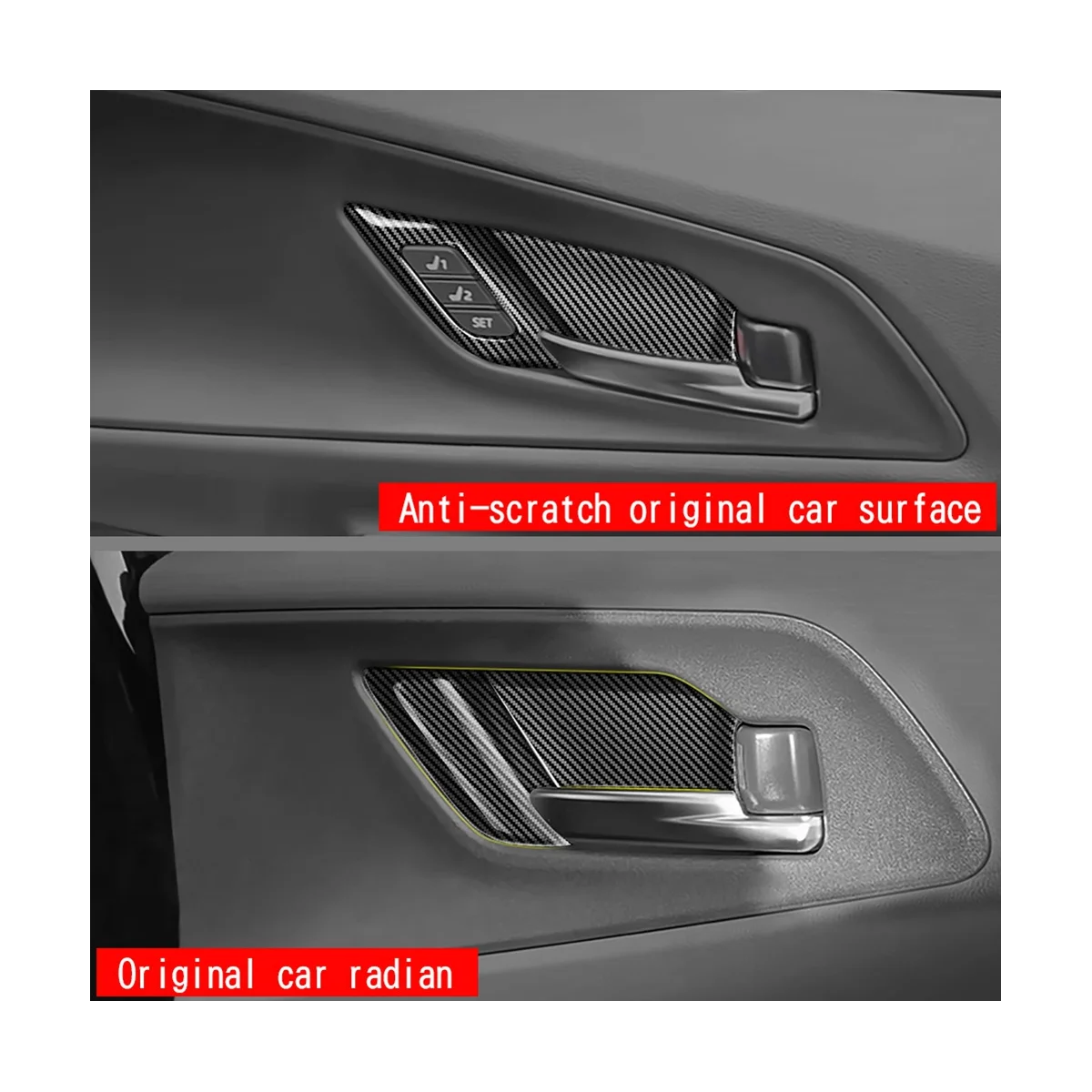 Автомобильная Серебряная внутренняя ручка для двери рама чаши отделка