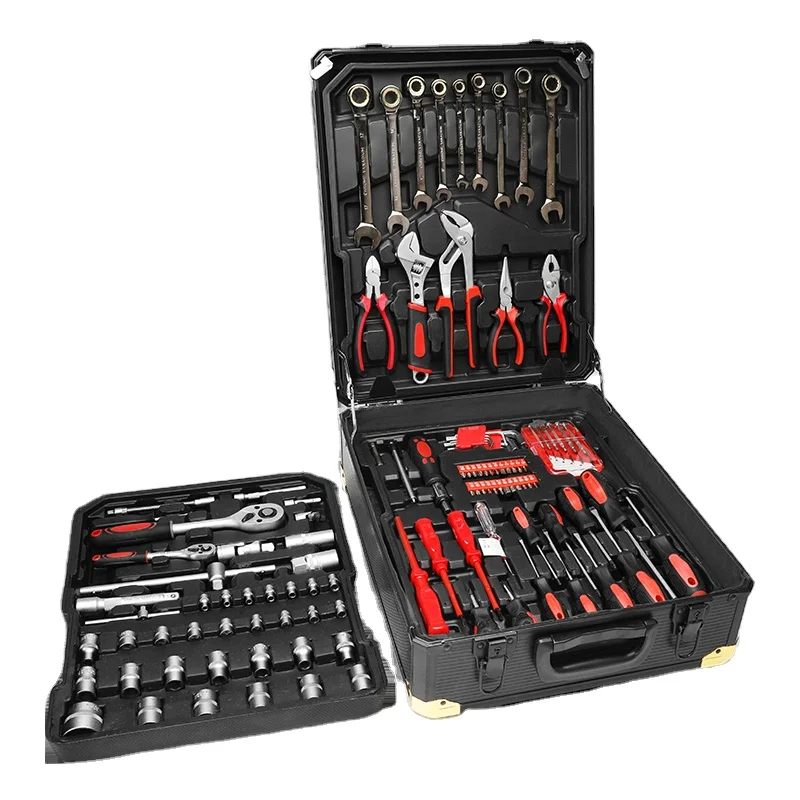 

187pcs Tools Kit Trolley Case Mechanic Wrench Kids Combo Spanner Screwdriver Wood Work Machine Gardening Tool Set