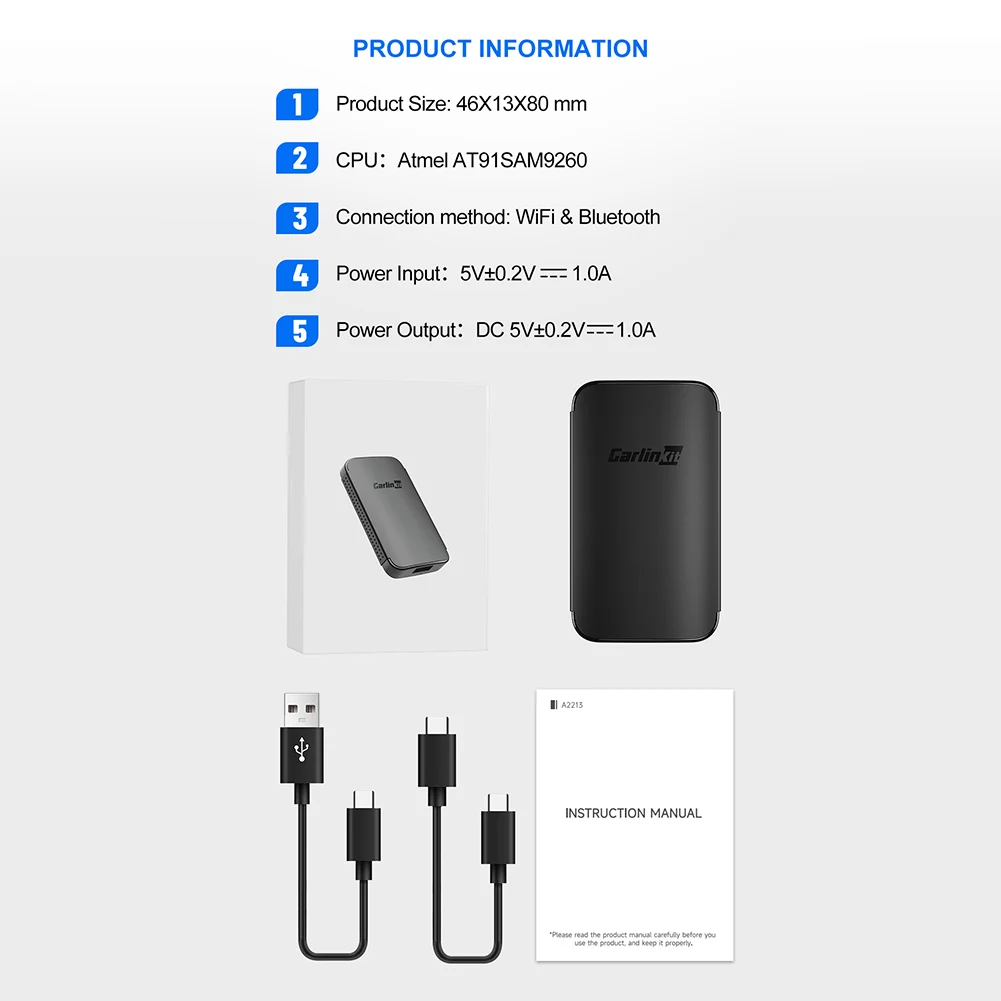 Новинка CarlinKit Android автоматический беспроводной адаптер Play проводной к