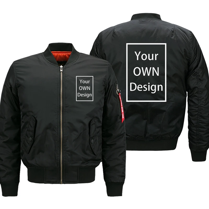 Custom Your Own Logo Men Women Unisex Flight Suit Jacket Winter Fleece Coat Waterproof Windproof Warm Autumn Streetwear