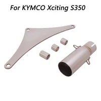 escape motorcycle mid connect tube middle link pipe stainless steel exhaust system for kymco xciting s350