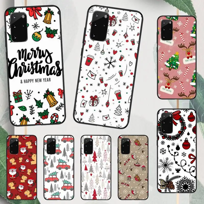 

merry christmas tree santa snowflake Phone Case For Samsung galaxy A S note 22 52 21 20 53 51 71 12 13 10 32 50 fe s ultra plus