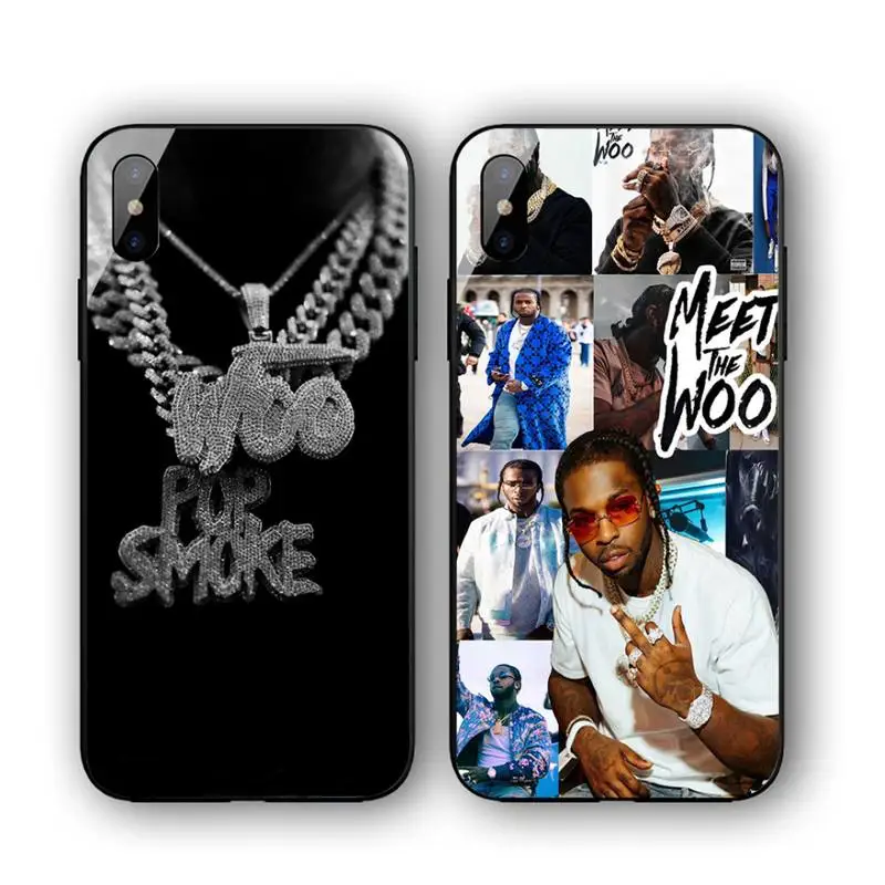 

Pop Smoke Famous Rapper Phone Case For Iphone 11 12 13 14 Pro Max 7 8 Plus X Xr Xs Max Se2020 Tempered Glass Cove