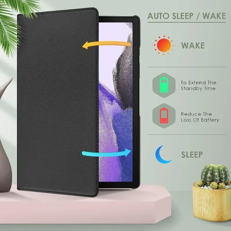 Чехол для Samsung Galaxy Tab S9 Ultra 14.6 S8 Plus 12.4 S7 FE 11 360 Вращающийся чехол планшета S5e 10.5 S6 lite 10.4