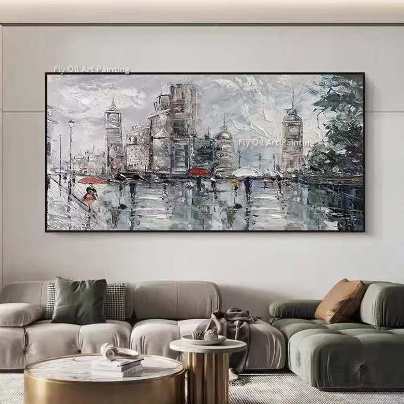 

Абстрактная картина маслом FLY OIL ART