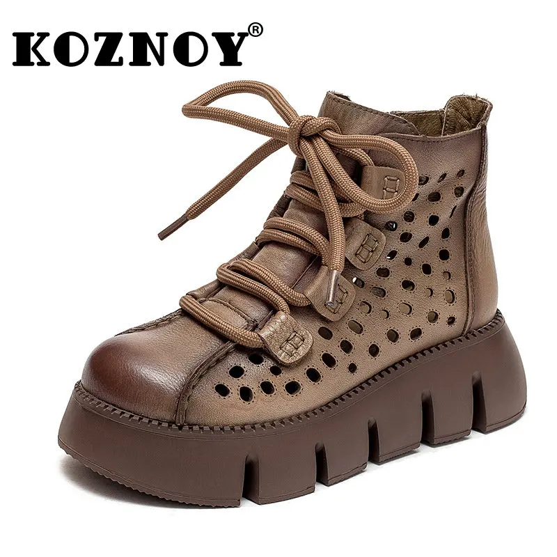 

Новинка, женские ботинки из натуральной кожи, 6 см