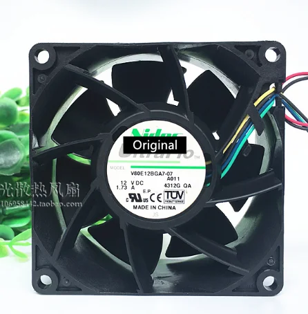 Оригинальный 100% рабочий 80 мм 8038 двухшариковый охлаждающий вентилятор, высокоскоростной серверный фонарь