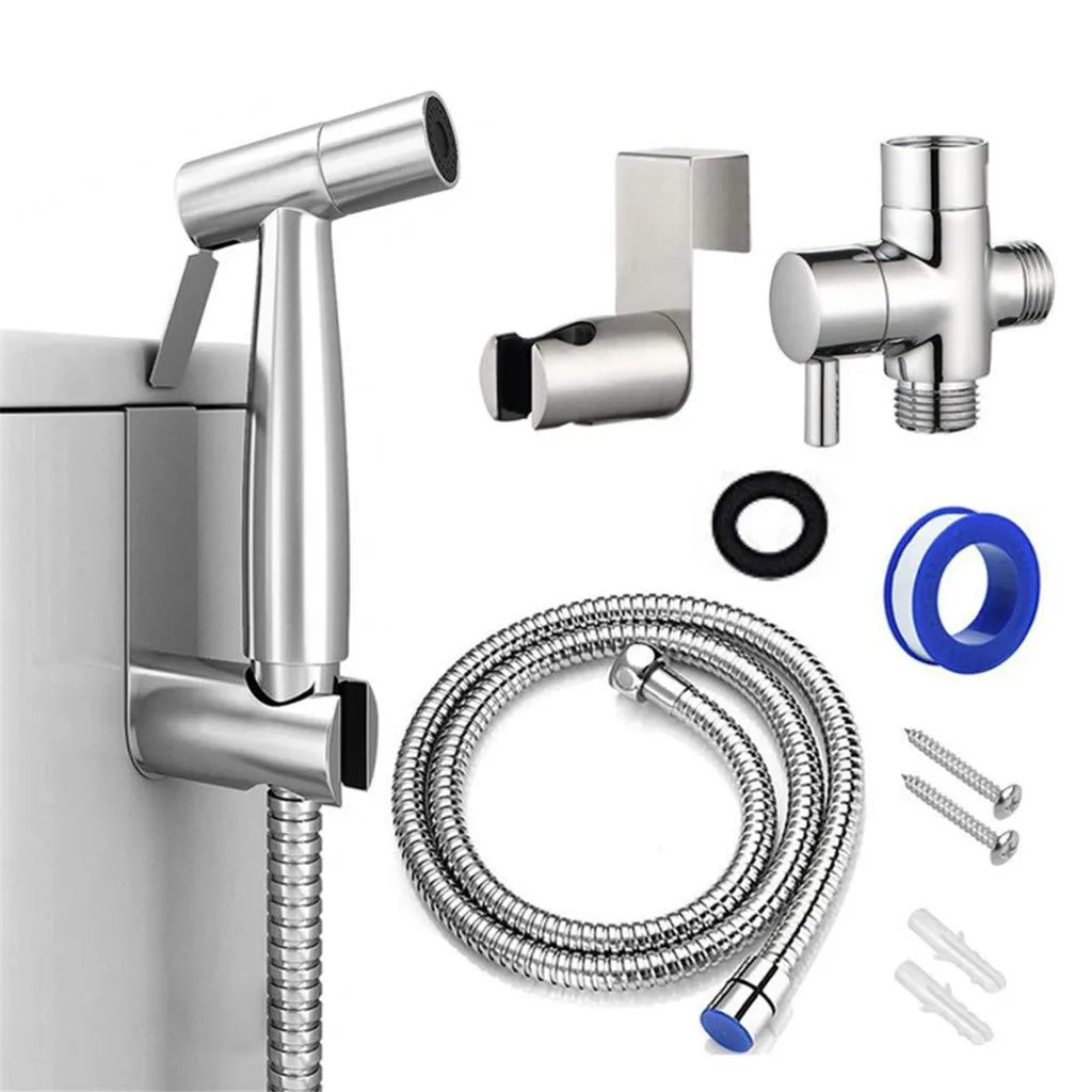 

Double Head Shower Hook Spray Steel Set Sprayer Handheld Bidet Kit Shower Eco Shower Head with Handheld White Shower Head Filter
