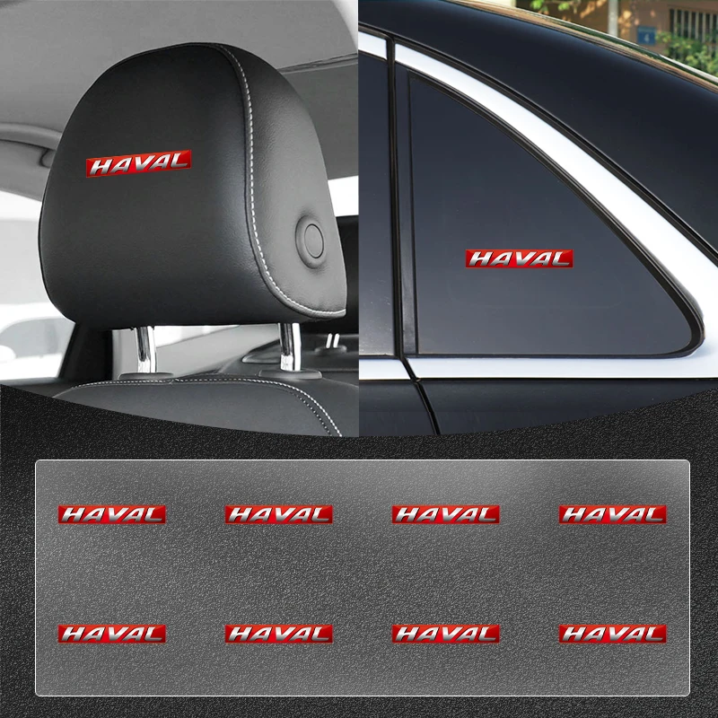 

Car Front Seat Headrests Badge Decal Car Side Window Stickers For Haval All Models H1 H8 H9 H2 H3 H4 H6 H7 H5 M6 H2S H6coupe F7x