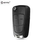 Раскладной чехол для автомобильного ключа KEYYOU, чехол для Vauxhall Opel Astra H Corsa D Vectra C Zafira Astra Vectra Signum