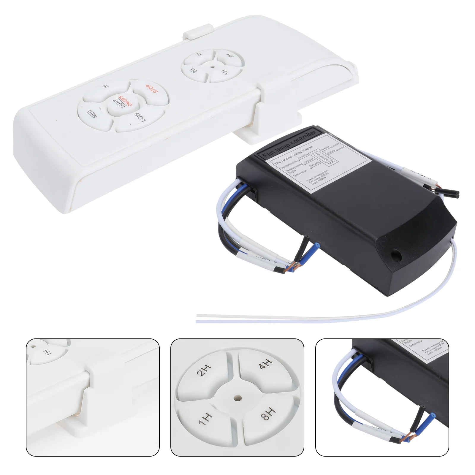 

Universal Wireless Ceiling Fan Lamp Controller Kit Intelligent Timing Switch without for Home Hotel Office