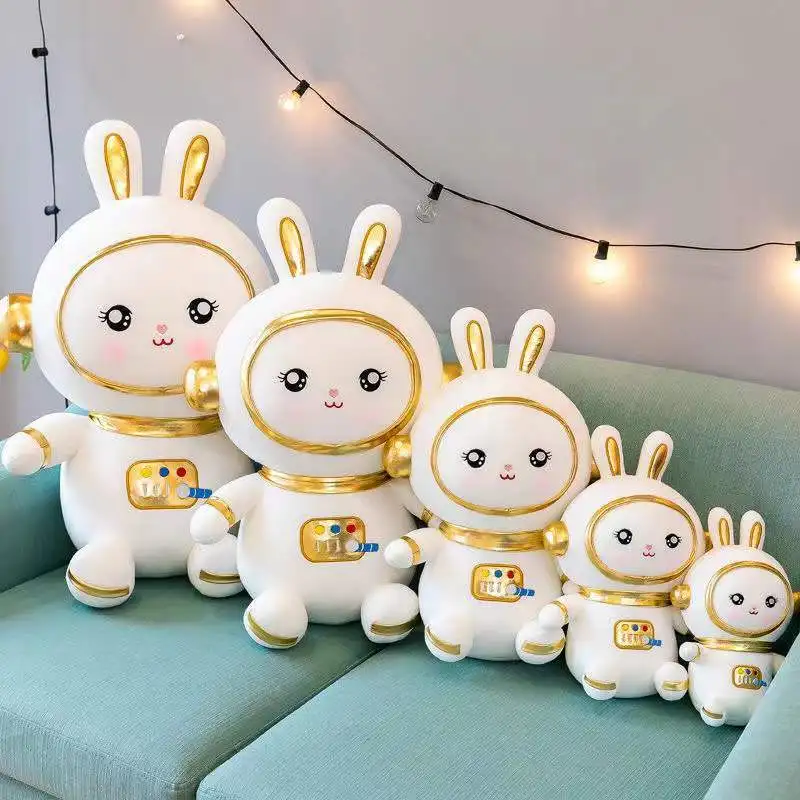 

30 см Kawaii Space Rabbit, плюшевая милая мягкая ткань, мягкие животные, кролик, астронавт, домашний декор для детей, детские игрушки, подарок