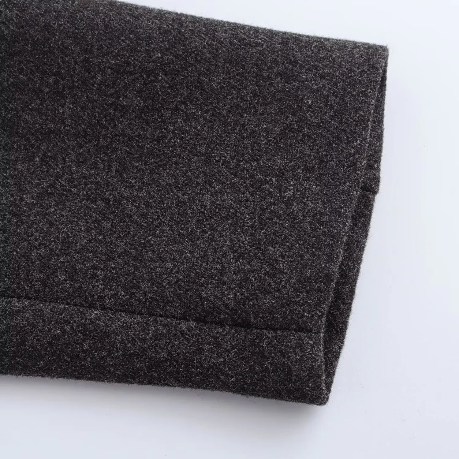 TRAFZA модное зимнее винтажное женское повседневное шерстяное пальто 2024 свободная