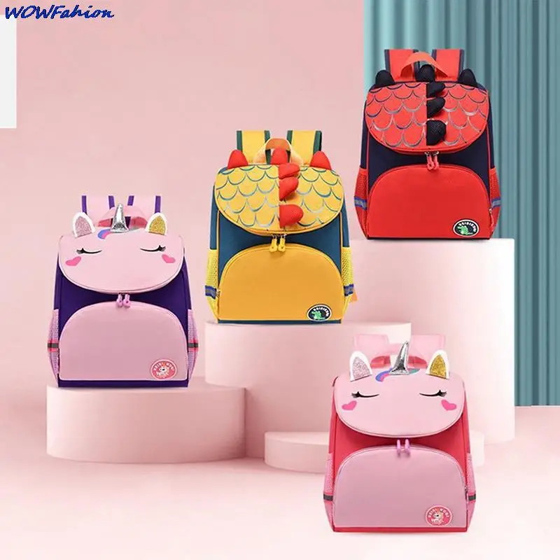 Girls Boys Unisex Backpacks Kindergarten Cartoon Animal Dinosaur Unicorn Backpack for Kids Children School Bags Book Bag 