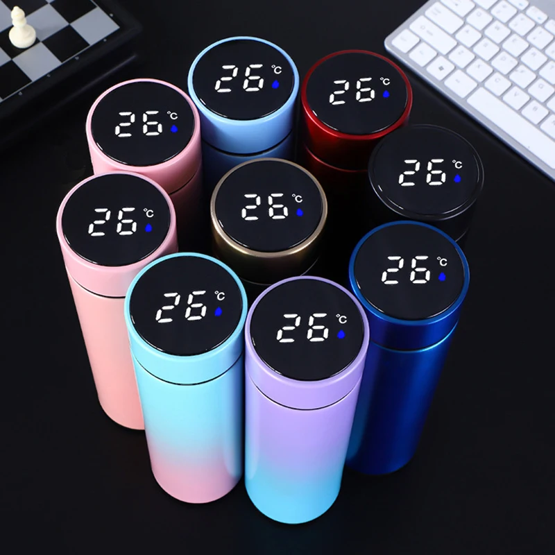 

Thermos Bottle Thermal Cup LED Temperature Display Vacuum Flask Stainless Steel Intelligent Thermos For Tea Coffee 500ml