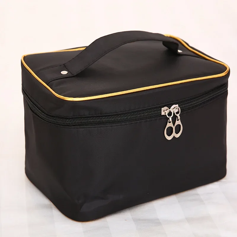 

Woman Cosmetic Bags Striped Pattern Organizer Makeup Bag Folding Travel Toiletry Bag Large Capacity Storage Beauty Bag Neceser