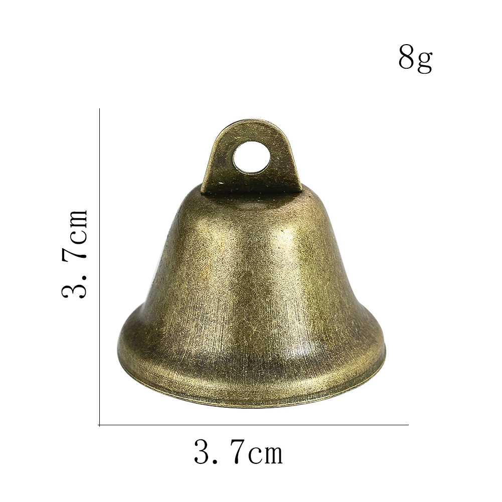 10 шт., винтажные колокольчики из сплава