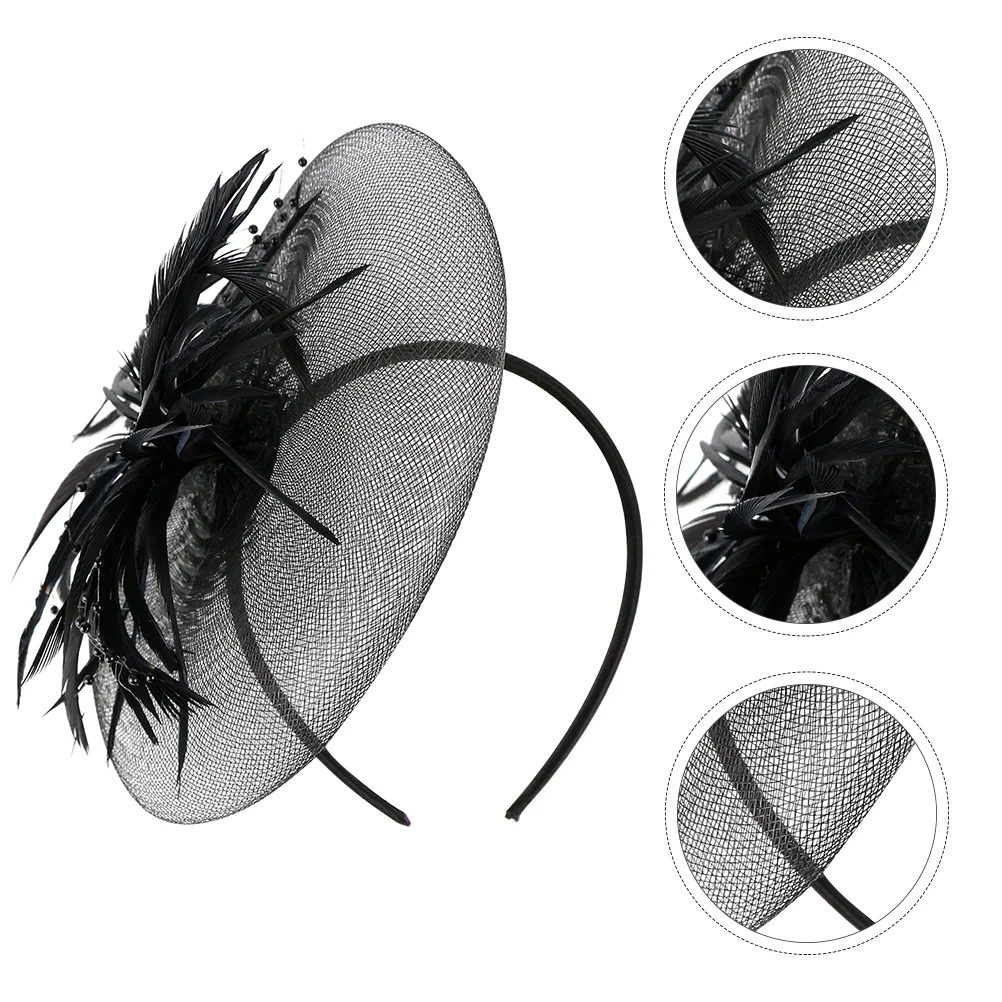 

Cocktail Party Headwear Headdress Creative Hair Decor Elegant Bow Clasp