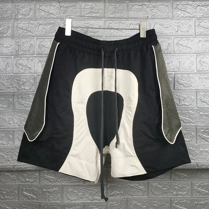 

2023ss High Street Patchwork Shorts Pants Casual Versatile Sweatpants Y2k Streetwear Joggers Traf Men's Clothes Clothing