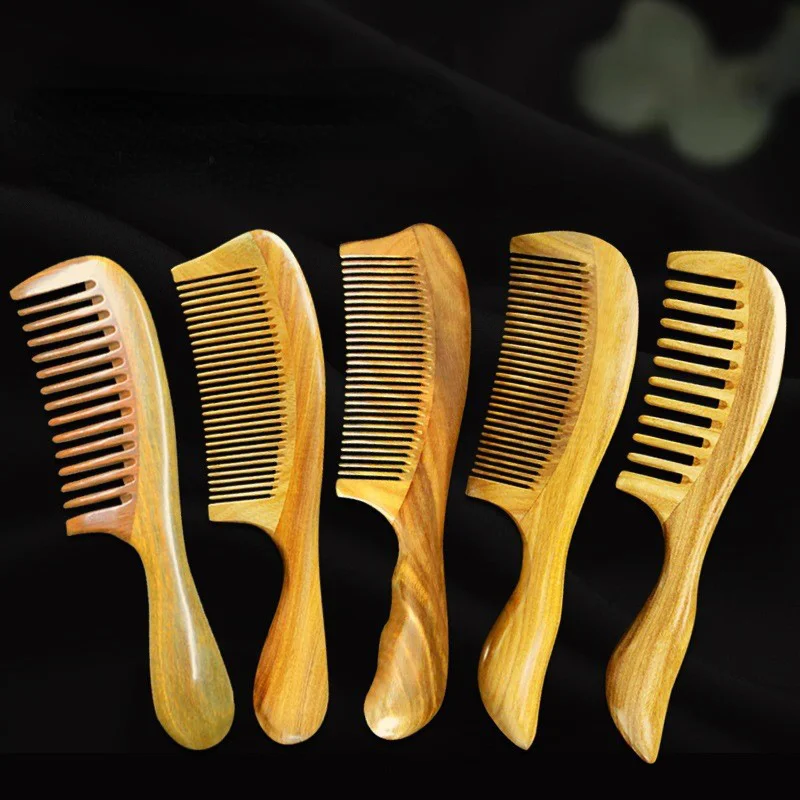 Sandalwood Hair Comb Handmade Fine Tooth Wooden Combs No Static No Snags for Home and Outdoor