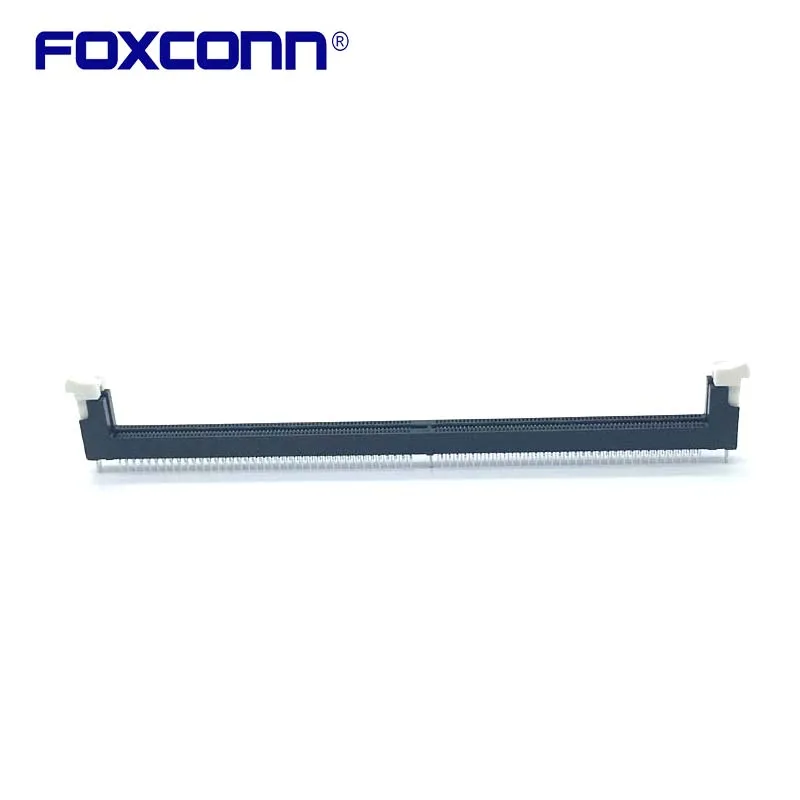 

Foxconn AH08817-A9B1G-4F Vertical DDR4 Memory slot black white ear 288Pin