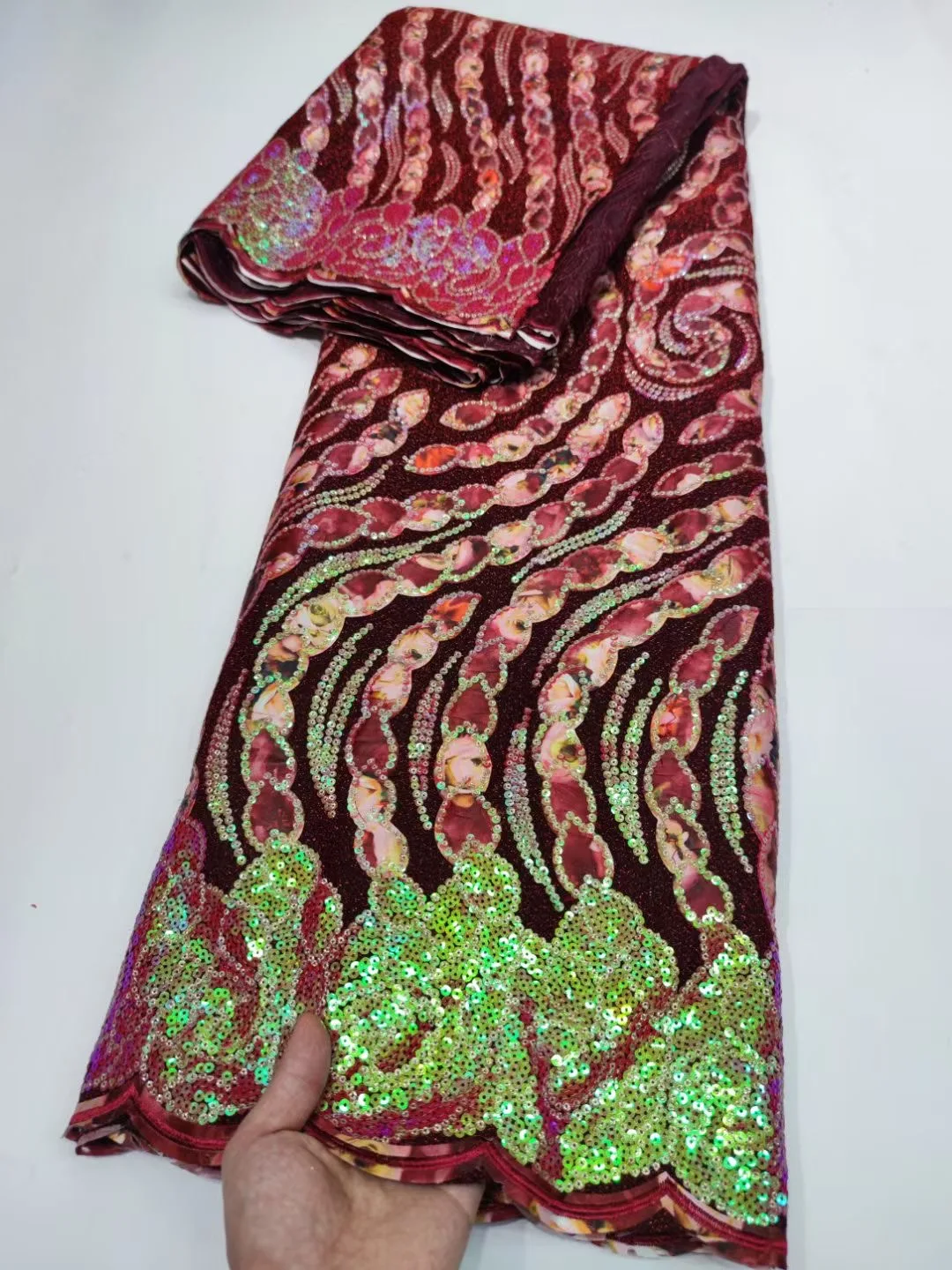 Чистая Белая французская молочная шелковая сетчатая кружевная ткань 2024