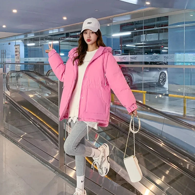 

Новинка 2023, зимние женские парки, куртки, облегающее утепленное пальто с капюшоном и подкладкой, женская зимняя верхняя одежда, куртка, парки