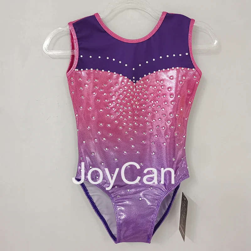 Трико для гимнастики JoyCan девушек и женщин розовая элегантная танцевальная