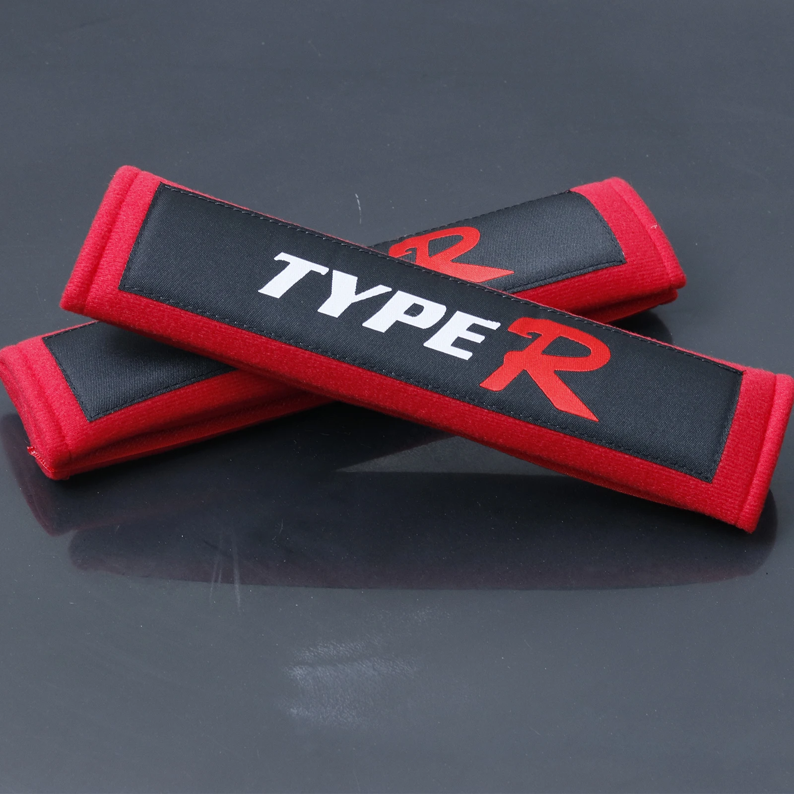 2 x Type R JDM стильные хлопковые строгие Мягкие накладки на ремень безопасности для универсального автомобиля 2 x Type R JDM стильные хлопковые строгие Мягкие накладки на ремень безопасности для универсального автомобиля