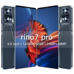 2022 new arrival original rino 7 pro smart phone 12gb ram 512gb rom 5 5 inch 5g smartphone android 10 unlocked hd mobile phone free global shipping