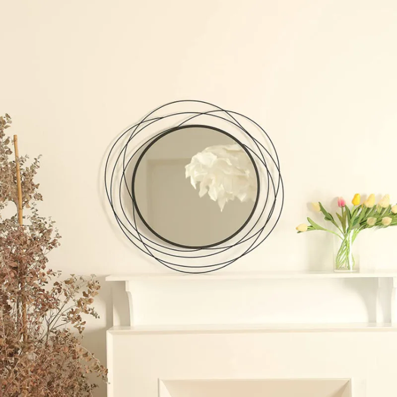

Macrame Mirror House Decoration Wall Hanging Decor Cosmetic Mirror Round Wall Mirrors Free Shipping Home Decoration Accessories