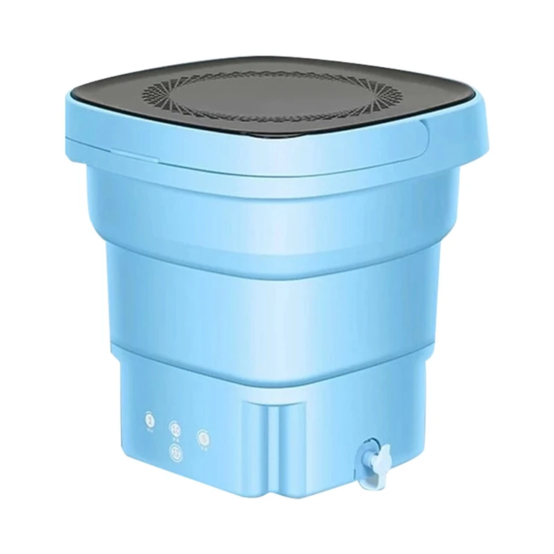 

Folding Washing Machine With Dryer Bucket For Clothes Socks Underwear Cleaning Washer Mini