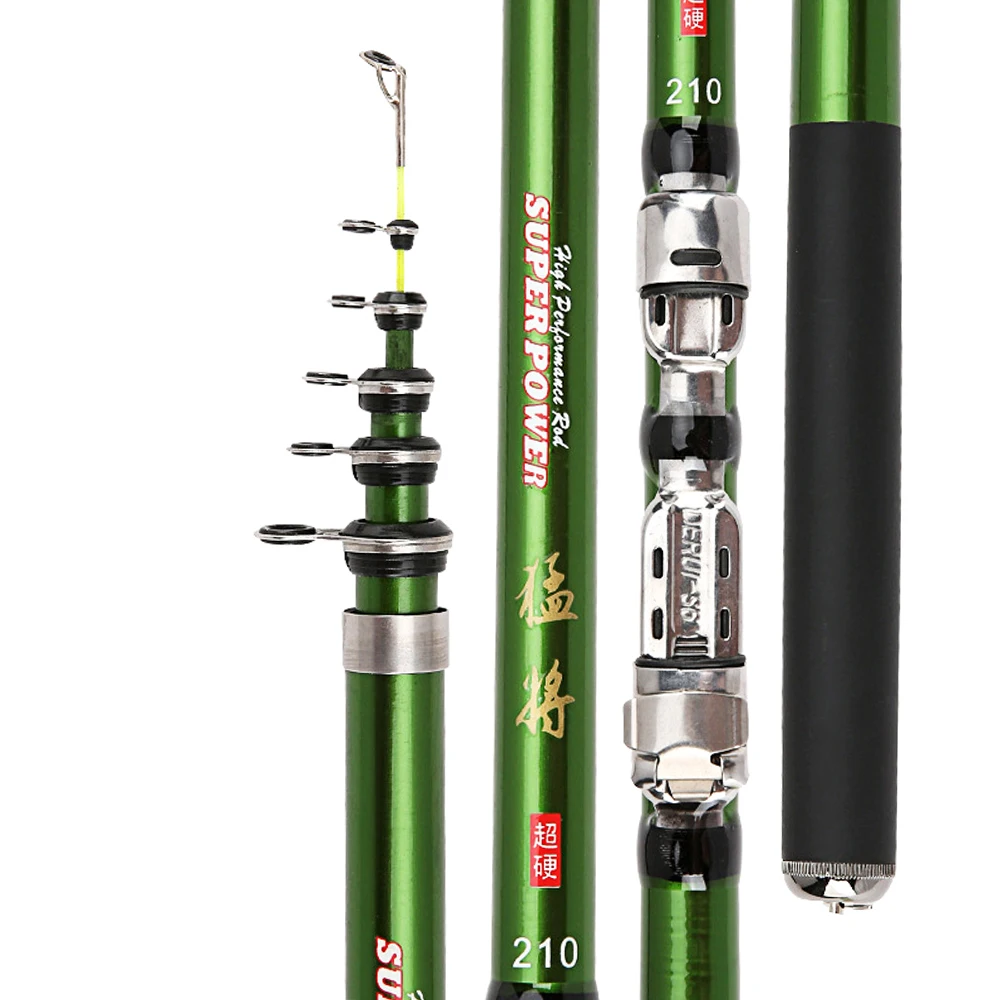 

Портативная телескопическая удочка 1,8 м, 2,1 м, 2,4 м, 2,7 м, 3,0 м, морские Спиннинговые удилища для карпа, сверхлегкие Твердые удилища из углеродного волокна