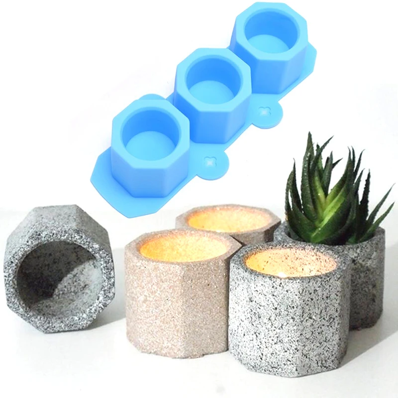 

1pc Concrete Molds Silicone Cactus Flower Pot Mold Ceramic Clay Craft Casting Concrete Cup Mould Supplies