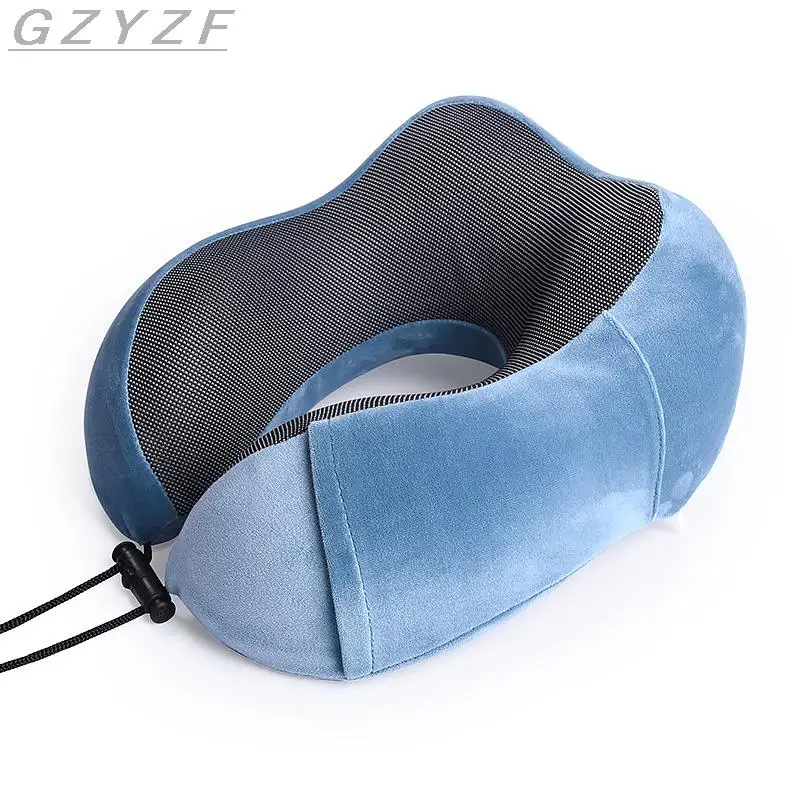 

U Shaped Memory Foam Car Neck Pillows Soft Sleeping Airplane Travel Massage Neck Pillow Cervical Healthcare Car Accessories
