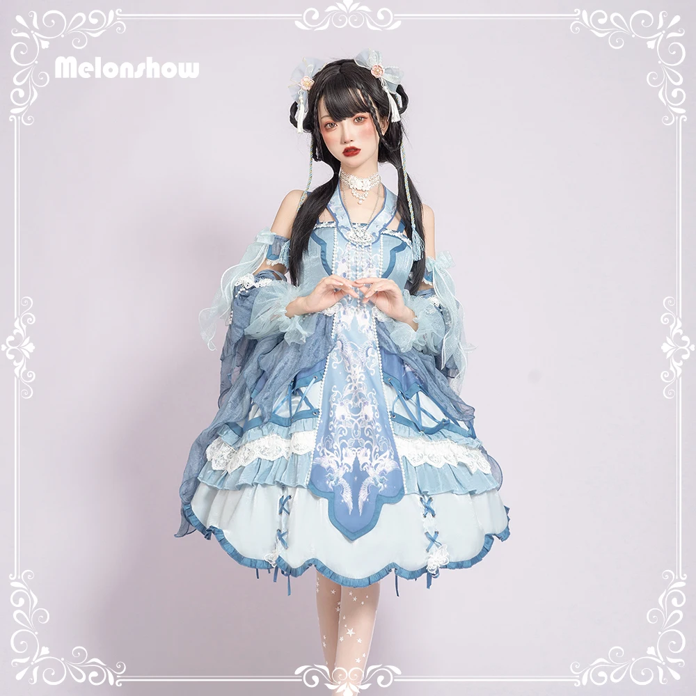 

Melonshow Lolita Dress Japanese Jsk Kawaii Sweet Lolita Dress Victorian Women Sleeveless Tea Party Princess Dresses Gothic Girls