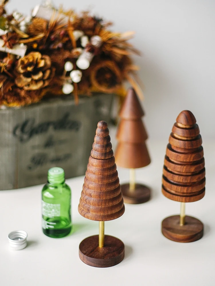 

Christmas tree Wooden Essential Oil Diffuser Car Fragrance Oil Diffuser Incense Sleep Aid Stress Relief For Office Home Yoga SPA