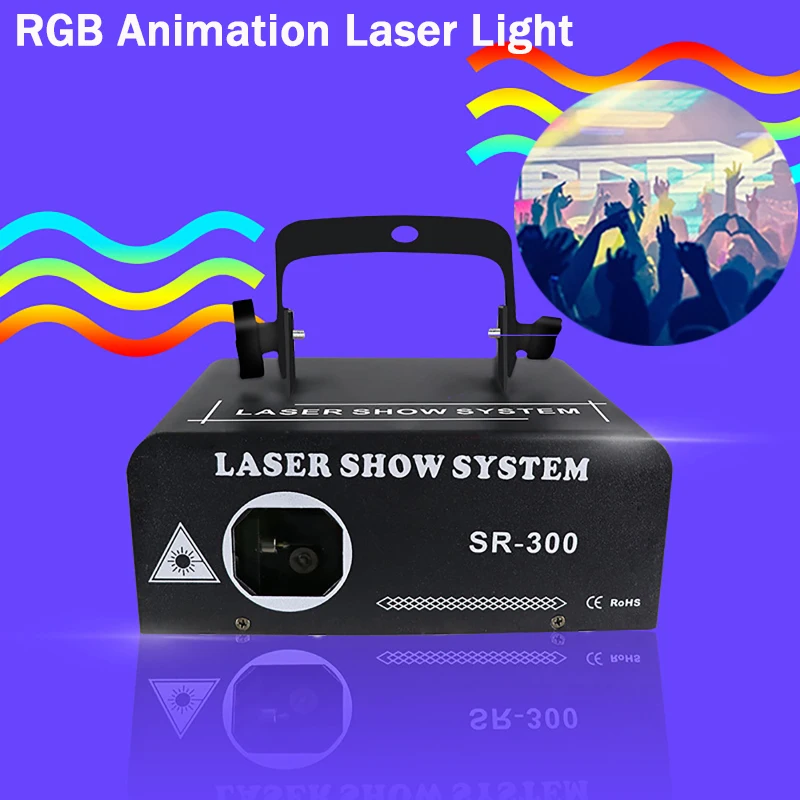 

RGB Animation Laser Light Stage Lighting Light Pattern Projector for Bar KTV Concert Disco Party Club Wedding Laser Light Show